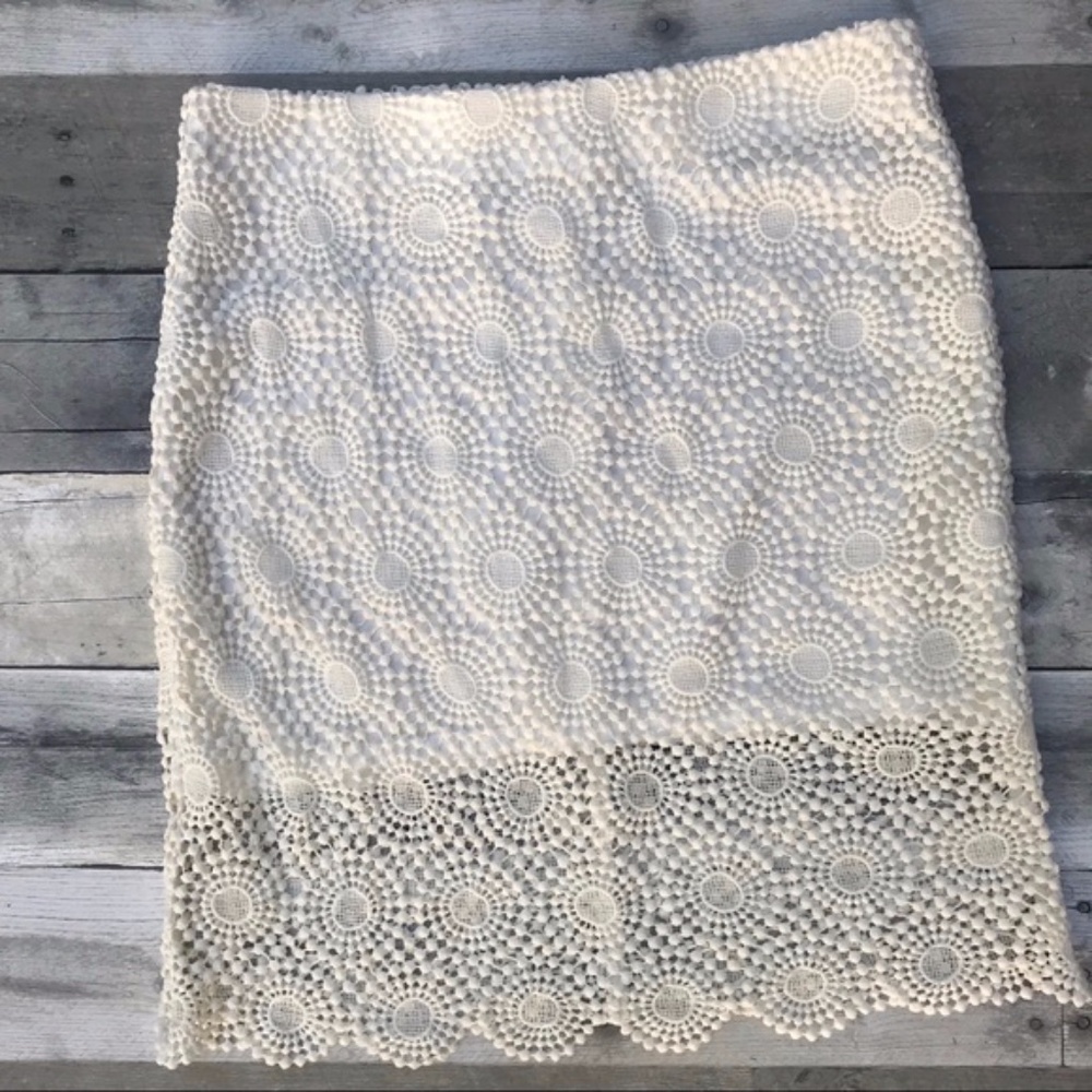 Mare Mare Crochet Mini Skirt